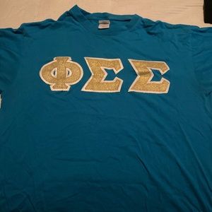 Phi Sigma Sigma: Letter T Shirt 💕